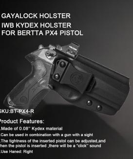 IWB Kydex Holster For BERTTA PX4